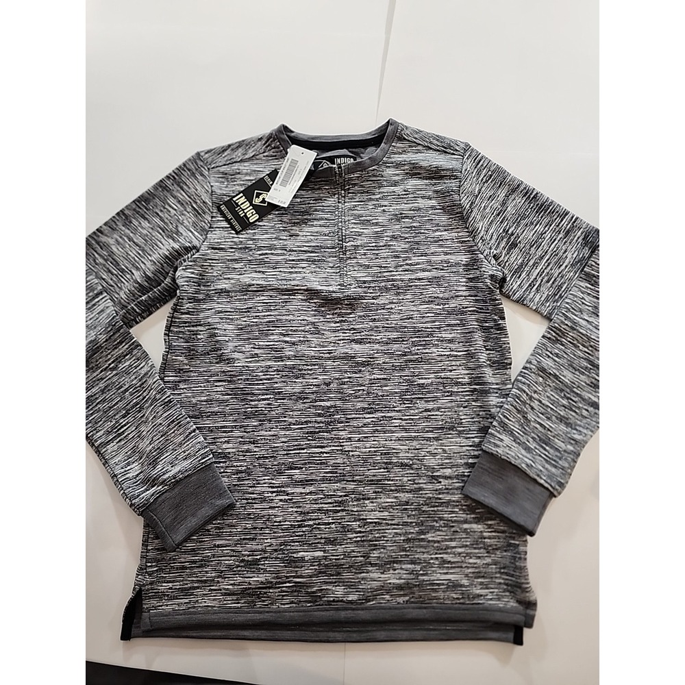Indigo Star‎ 1/4 Zip Henley Pullover Men's Size Small NWT $65